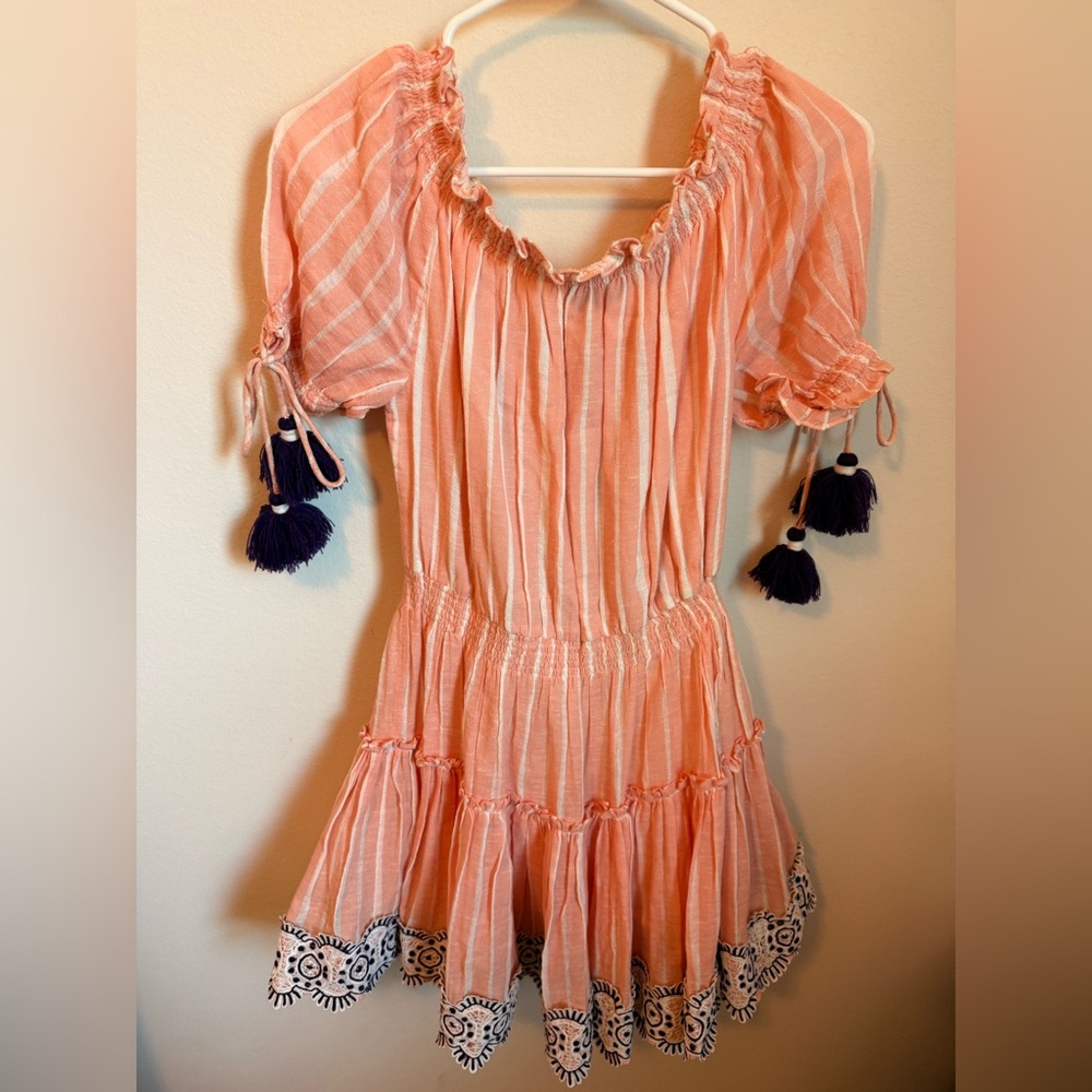 Hemant & Nandita Embroidered Tassel Dress - Picture 12 of 13